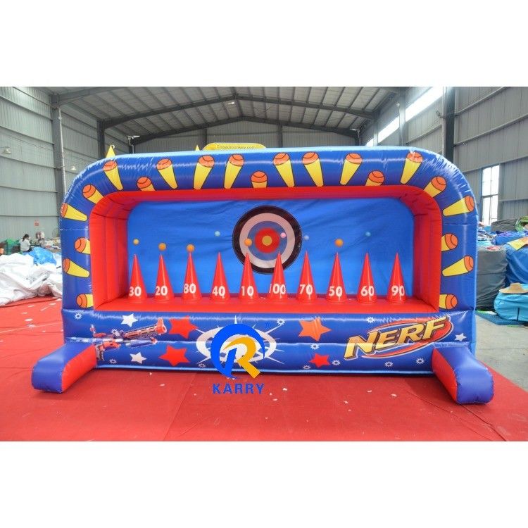 Juegos deportivos unisex Juego de tiro de carnaval Juego de baloncesto inflable para fiesta al aire libre