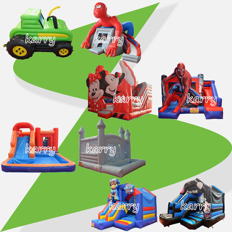 Fiesta de niños Deslizador de castillo inflables Combo Chateau inflables Color personalizado