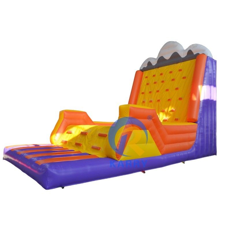 14 años de edad personalizado color inflable pared de escalada de roca para el deporte juego personalizado