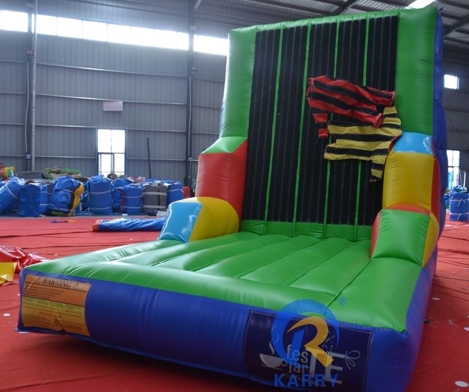 Se permiten 5-10 pasajeros en la pared de escalada de PVC inflable para juegos interactivos al aire libre