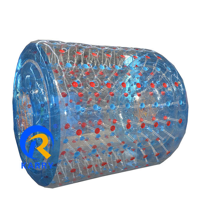 Color amarillo o personalizado Bola rodante de agua inflable hermética para ejercicio al aire libre