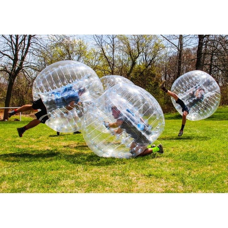 CE 220v o 110v juguete inflable PVC/TPU de 1,5m de diámetro Transparente parachoques para niños