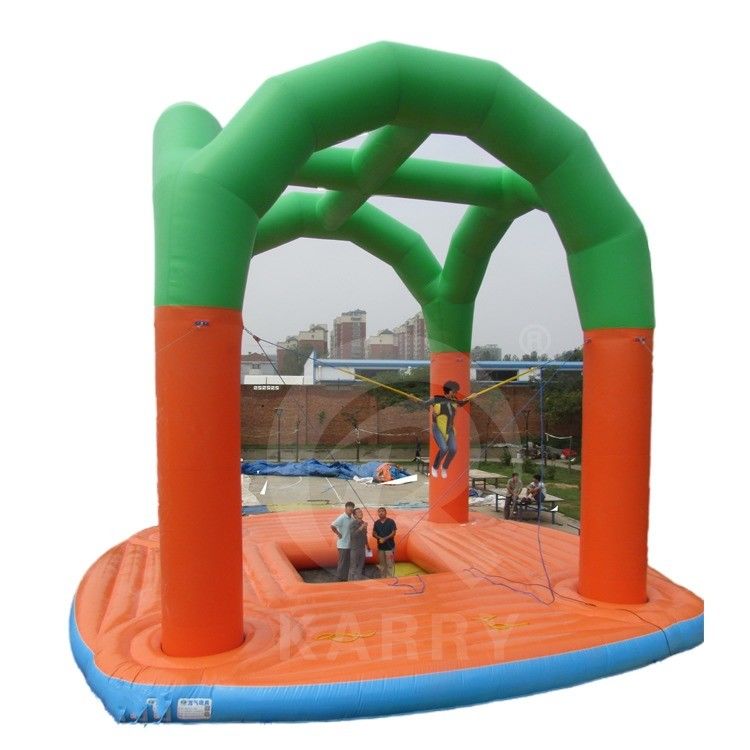 Logotipo personalizado Impreso Jumper de trampolín de bungee inflable para niños y adultos