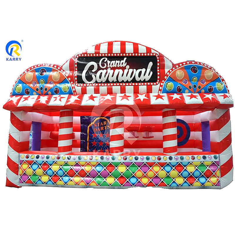 Características PORTABLE Carnaval inflables para el parque de atracciones Juego deportivo interactivo