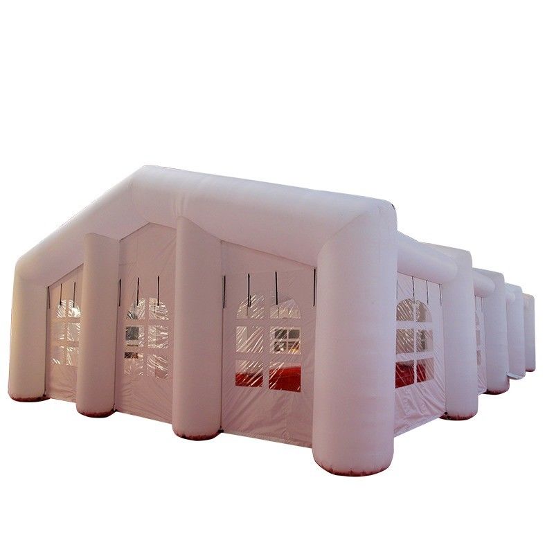 20*10m tienda de bodas blanca inflable personalizada para patios y patios al aire libre