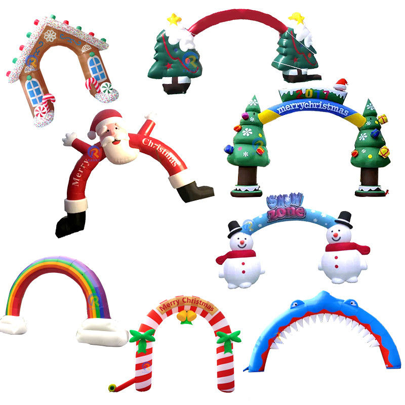 Entretenimiento en interiores y exteriores Arco inflable para fiestas de vacaciones Rango de edad 14 años o más