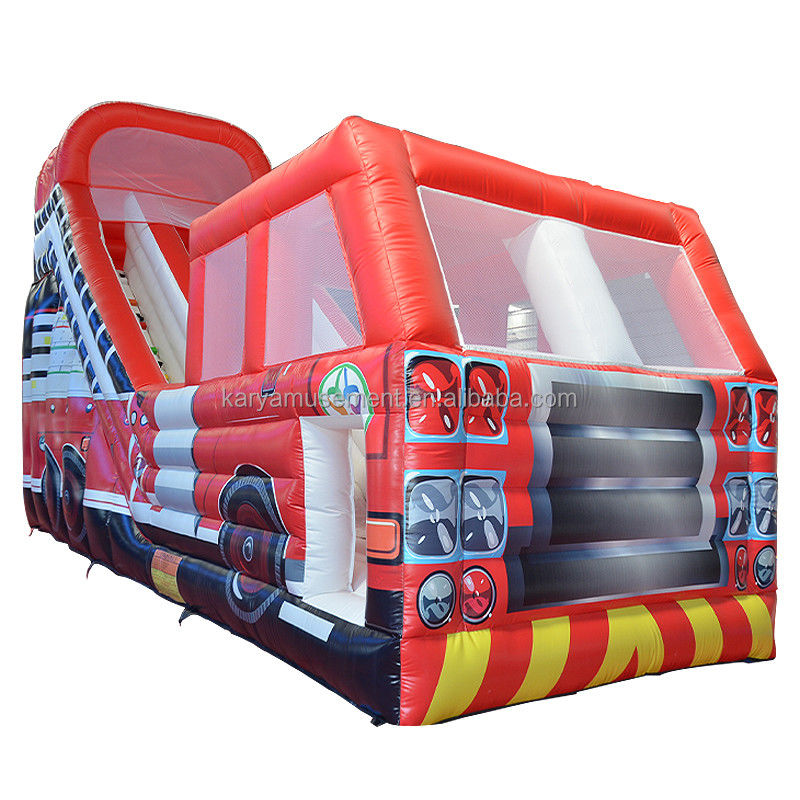 Impresión digital Popular Red Fire Truck Slide seco o mojado para niños y adultos
