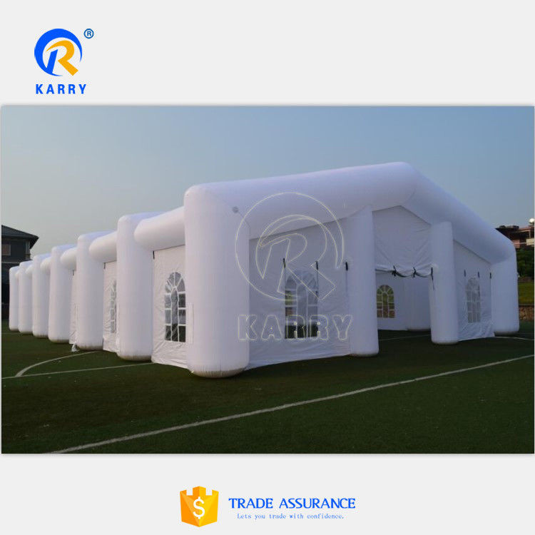 Gran tienda de refugio inflable de tela de PVC tienda de almacenamiento para eventos al aire libre