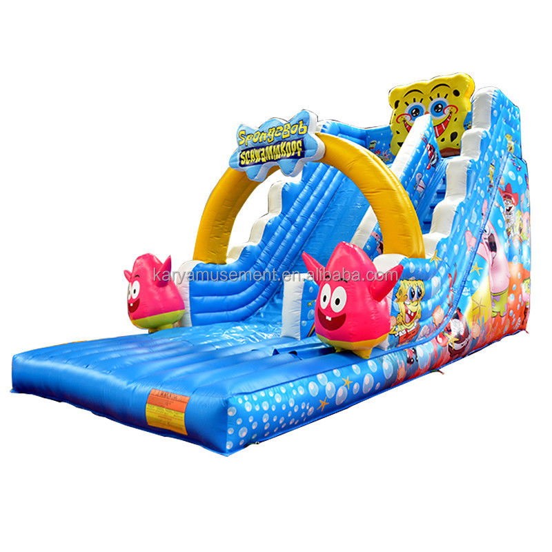 29ft Bob esponja ancho deslizamiento para niños y adultos PVC comercial de interior inflable