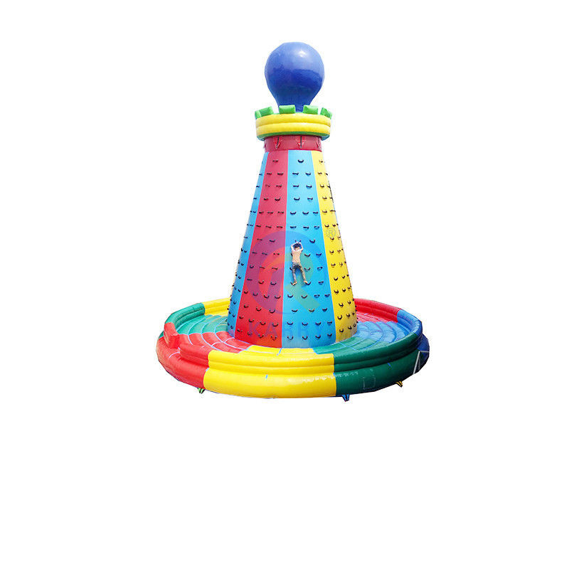 Unisex Juegos deportivos interactivos al aire libre Torre de escalada de roca inflable con soplador