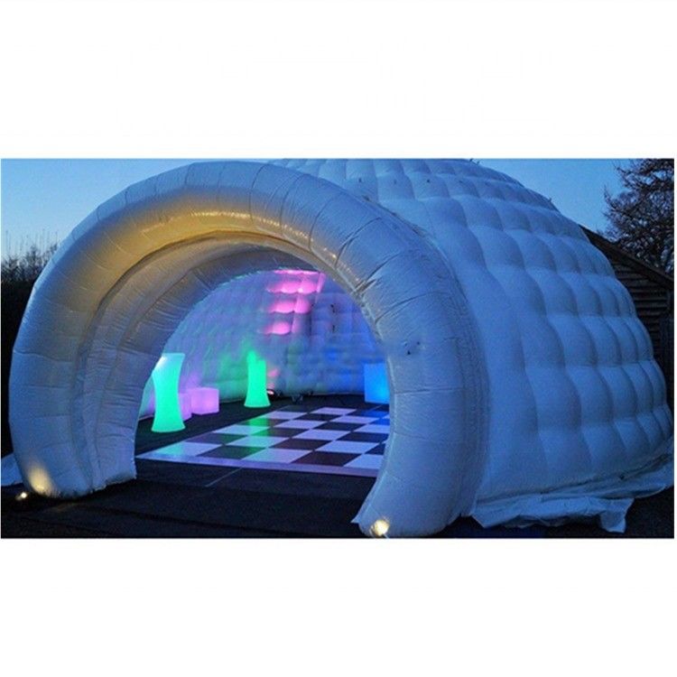 Tenda inflable con luces LED de tipo PVC con colchón diagonal KR-T20