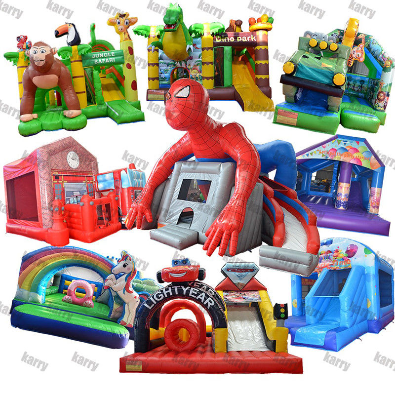 HOT Gigante Spiderman Inflable Bouncer Jump Castillo para entretenimiento portátil en interiores y exteriores