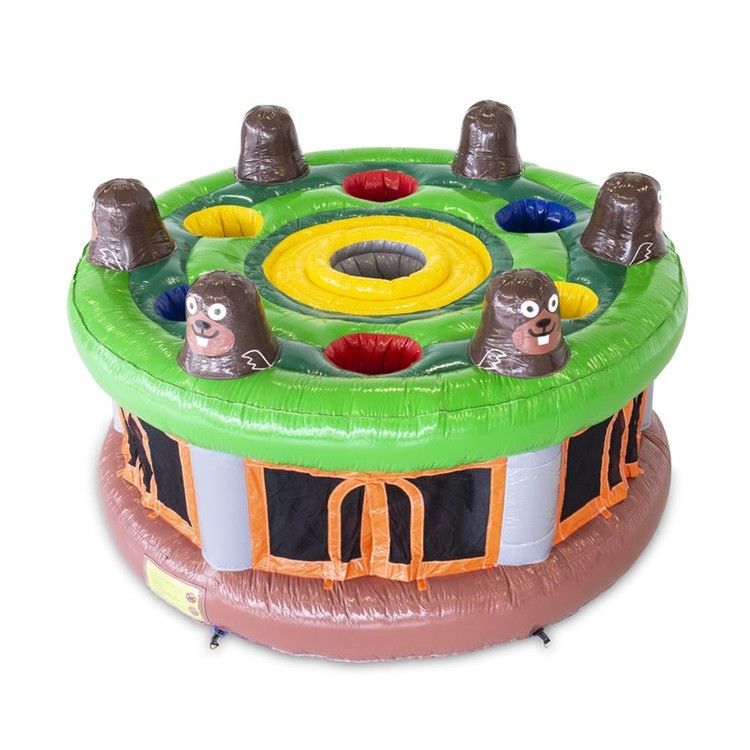 Certificado CE Inflatable comercial Whack a Mole 4.5m para juegos deportivos interactivos