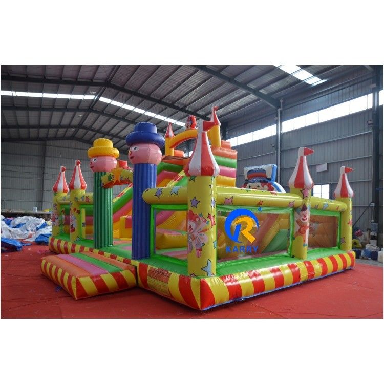 Parque acuático inflables de payasos de 8x6x6m para juegos infantiles al aire libre e interior