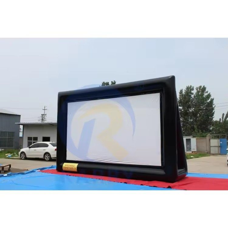 Pantalla de proyector inflable para exteriores Proyección de doble cara sellada por aire para reuniones