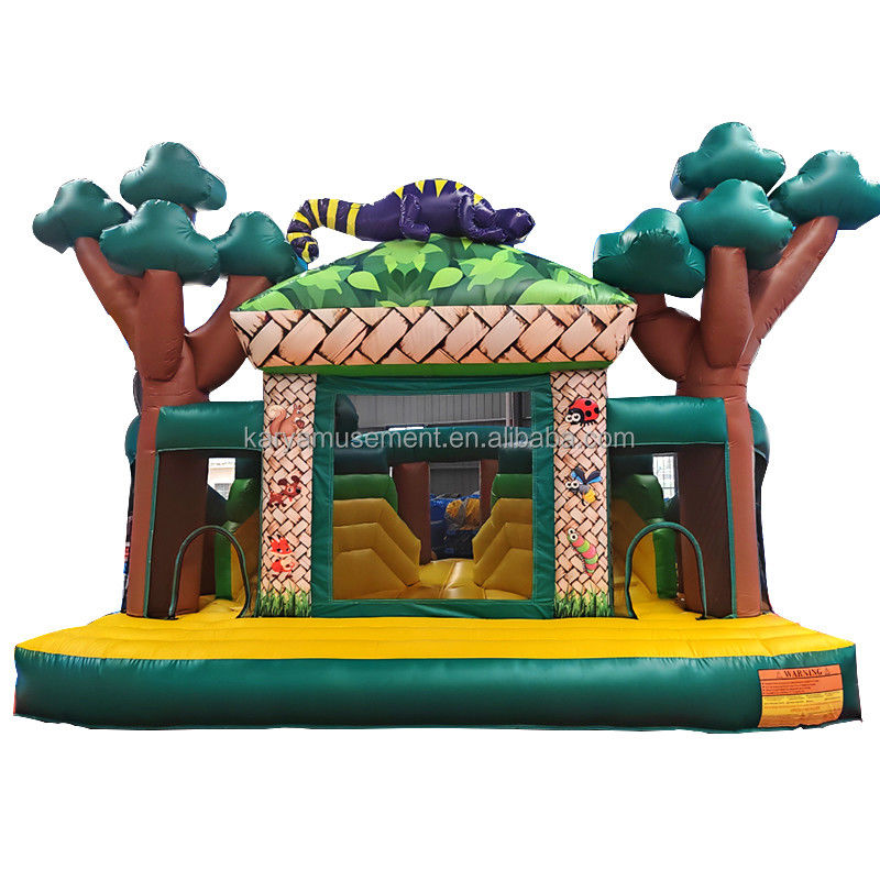 Fiesta de niños Casa de salpicadores inflable al aire libre con tobogán Envío marítimo / aéreo / expreso