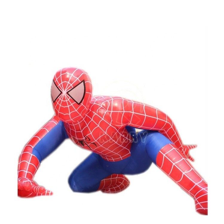 Colorido personalizado Marvel Superhéroe Hombre Araña Inflatable Material de publicidad de PVC