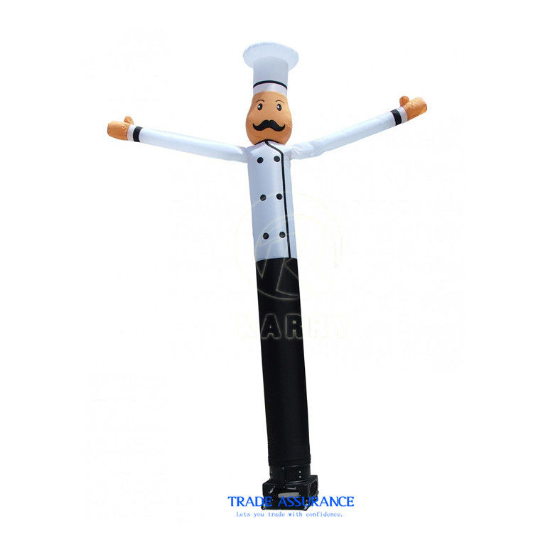 6m inflables Chef Sky Bailando Tubo de Aire Bailante Hombre Agitando modelo para publicidad al aire libre