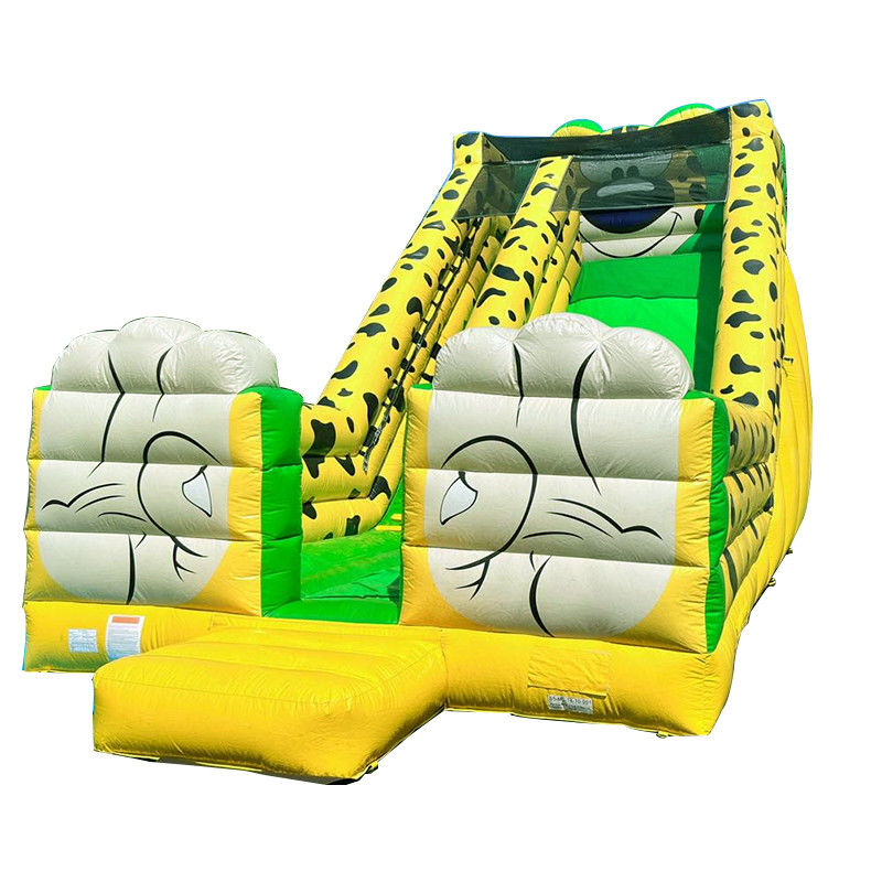 Impresión digital Leopardo amarillo Impresión inflada de salto de agua para niños y adultos