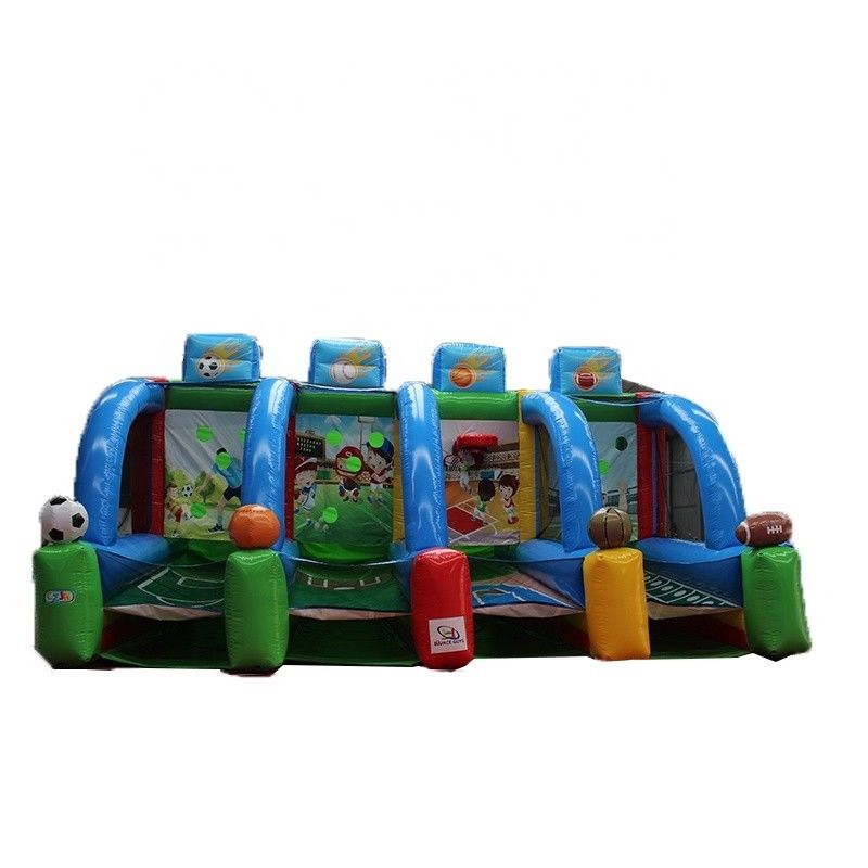 Características PORTABLE Niños 4 en 1 Carnaval Inflatable Juego Deportivo Inflatable Juego De Tiro De Baloncesto