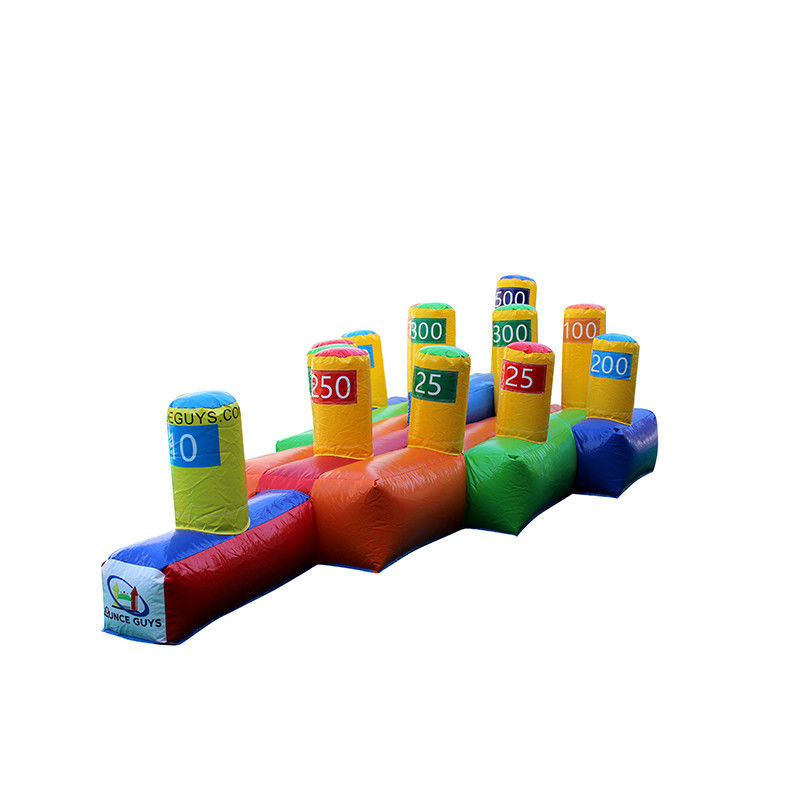 Juego de tiros de anillos inflables para niños y adultos