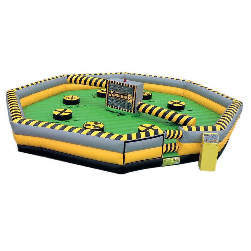 Juego interactivo inflable de color personalizado Meltdown Salto mecánico para adultos