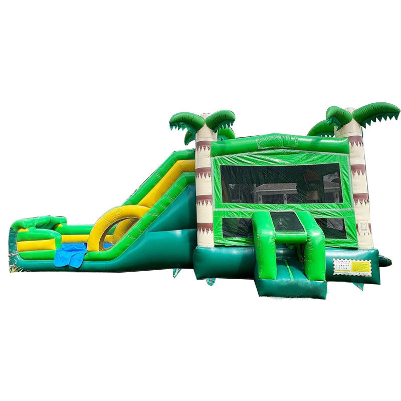 Un trampolín de castillo unisex con piscina de salpicaduras la fiesta de niños definitiva diversión y comodidad