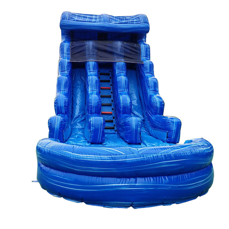 Parque acuático inflables de PVC doble deslizamiento N tobogán con piscina saltando patio trasero tobogán acuático