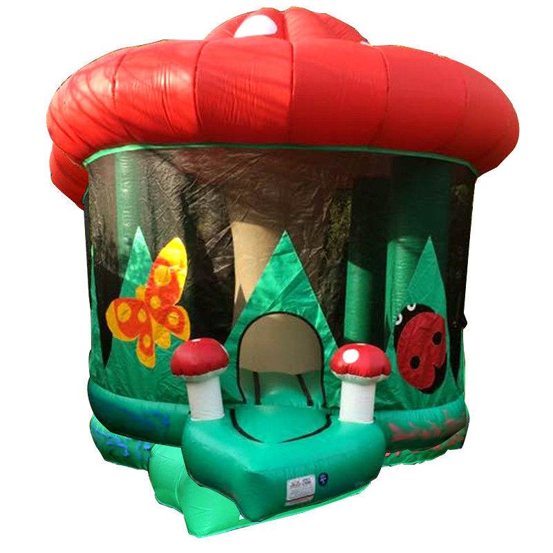Pequeña casa comercial de hongos de PVC castillo casa de rebote inflable desde hace 14 años