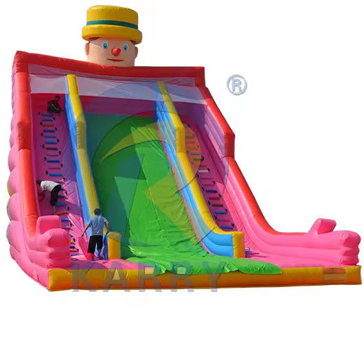Características personalizadas tobogán de agua inflable para adultos con piscina casa de rebote PVC sostenible