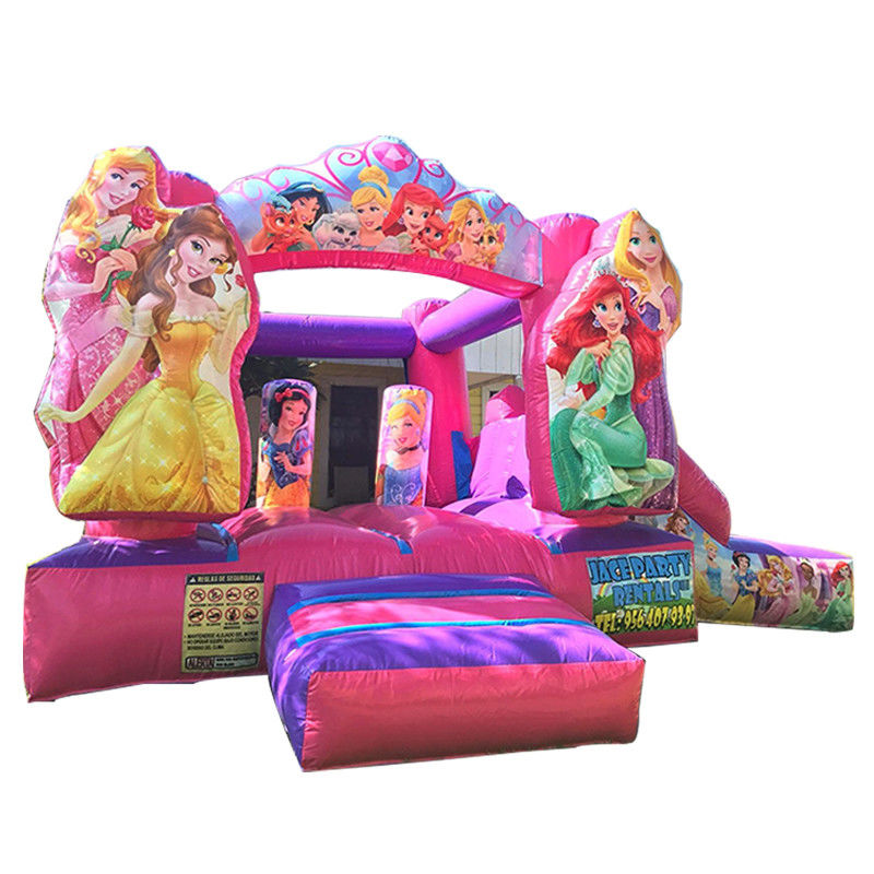 Fantasy Fairytale Princess Castillo Casa de salto tamaño personalizado para alquiler comercial