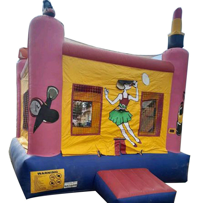 Accesorios de princesa unisex Casa de castillo rosa inflable para niños Tema de fiesta de cumpleaños
