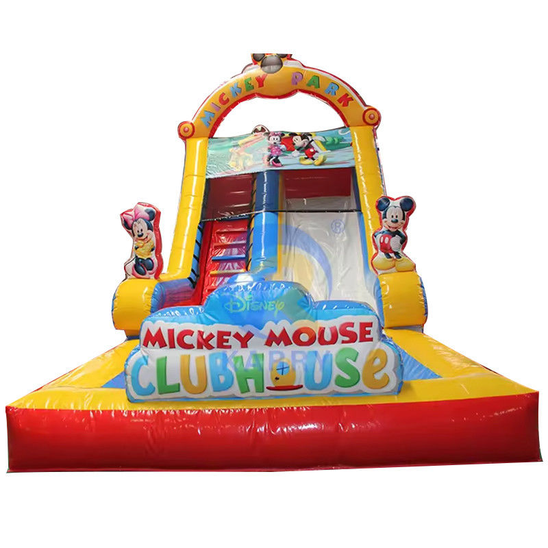 Materiales CH PVC Deslizamiento de agua inflable Casa de salto Deslizamiento Capacidad máxima 100-500 kg Parque