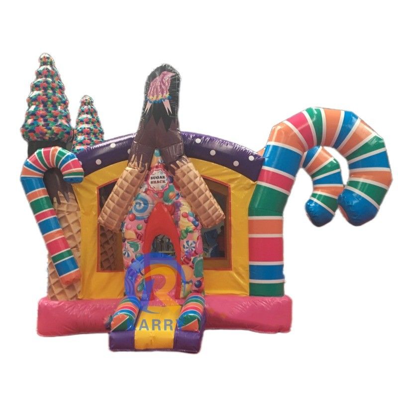 Unisex inflables para niños pequeños Casa de salto PORTABLE Casa de dulces PVC Castillo de salto con soplador