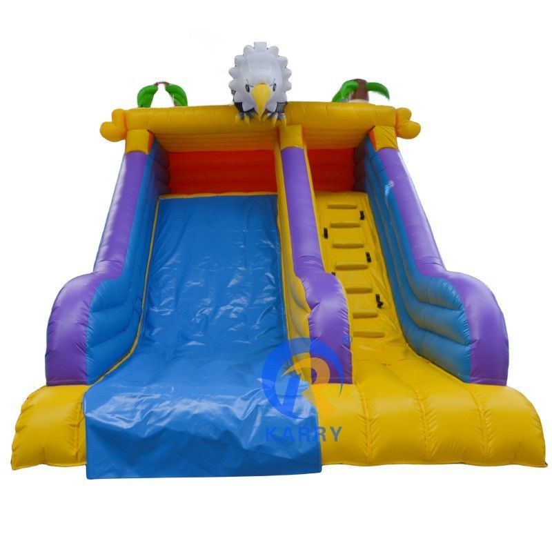 Capacidad máxima 100-500 kg Mini Little Angry Eagle tobogán de agua inflable para la diversión del verano