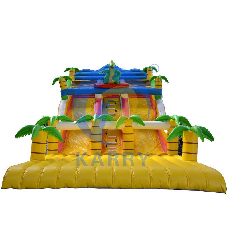 Características PORTABLE Castillo forestal tobogán trampolín Equipo de parque para juguetes infantiles