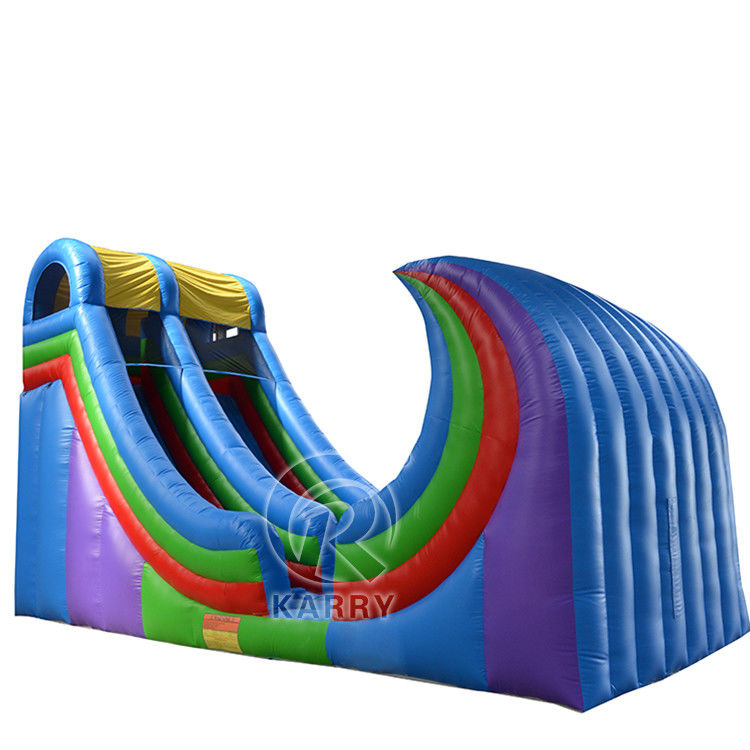 10*3.5*6m Deslizador de agua giratorio inflable de PVC impulsado por el rendimiento para alquiler de fiestas de verano