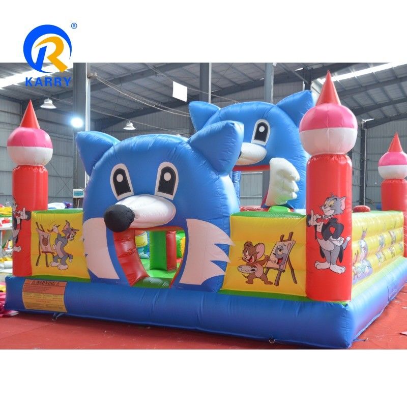 Evento comercial Inflable Parque de diversiones al aire libre Equipo para niños Tema Tom Jerry