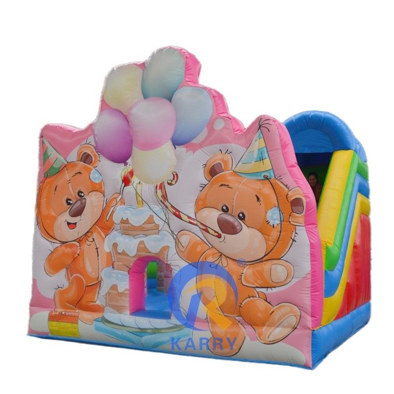 Diseño popular del oso de cumpleaños salpicador inflable para niños