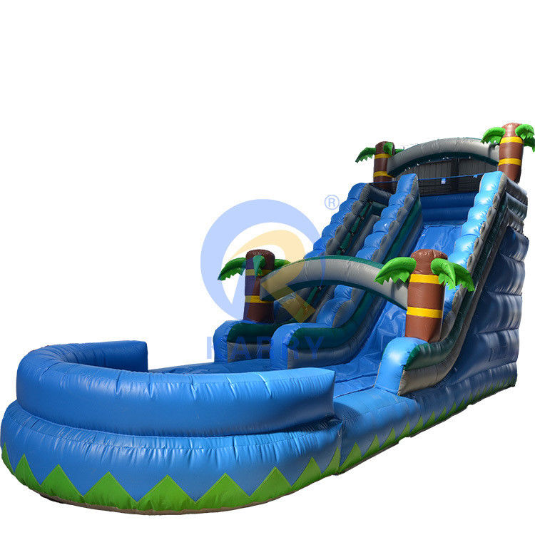 Logotipo Logotipo del cliente Una vía ancha de PVC Deslizador de piscina inflable para equipos de parque acuático
