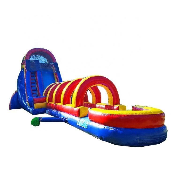 Jardín de juegos al aire libre Grandes toboganes Parque de diversiones de uso infantil PVC tobogán acuático KR-GS610