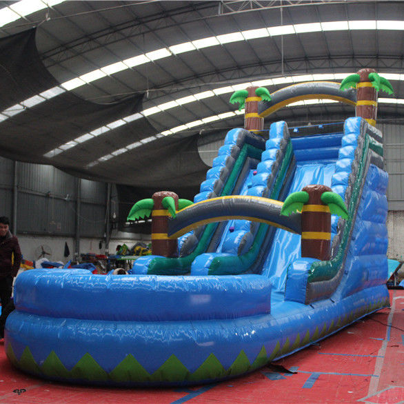 Deslizadores de piscina inflables personalizados para alquiler de grandes fiestas al aire libre Certificado CE / ROSE