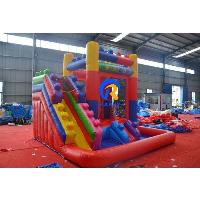 Casa de rebote inflable con tobogán de 13 x 12 x 14,5 pies