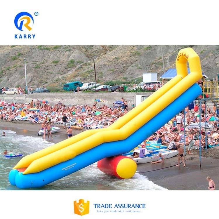 0.55mm PVC Accesorios de hilo de lonas Incluido Gran tobogán de yate inflable con piscina