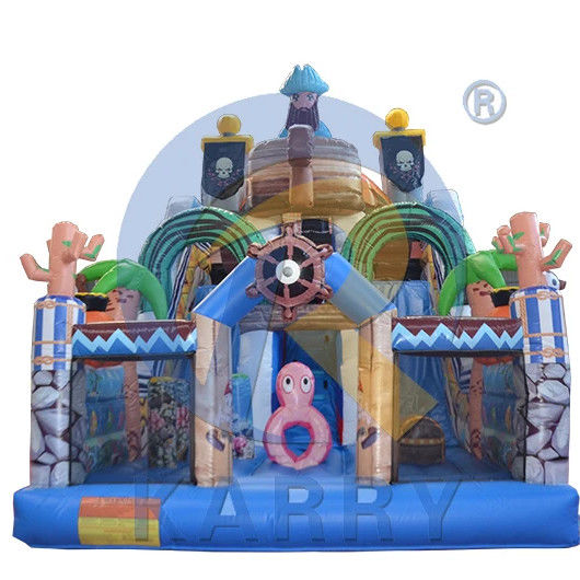 PVC comercial inflable castillo de salto tobogán divertida saltador de la ciudad para niños y adultos