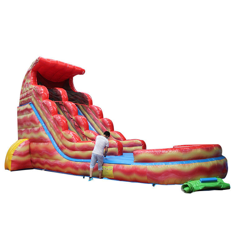 Centro de juego de toboganes de agua inflables para niños certificados EN71/EN14960/CE para exteriores