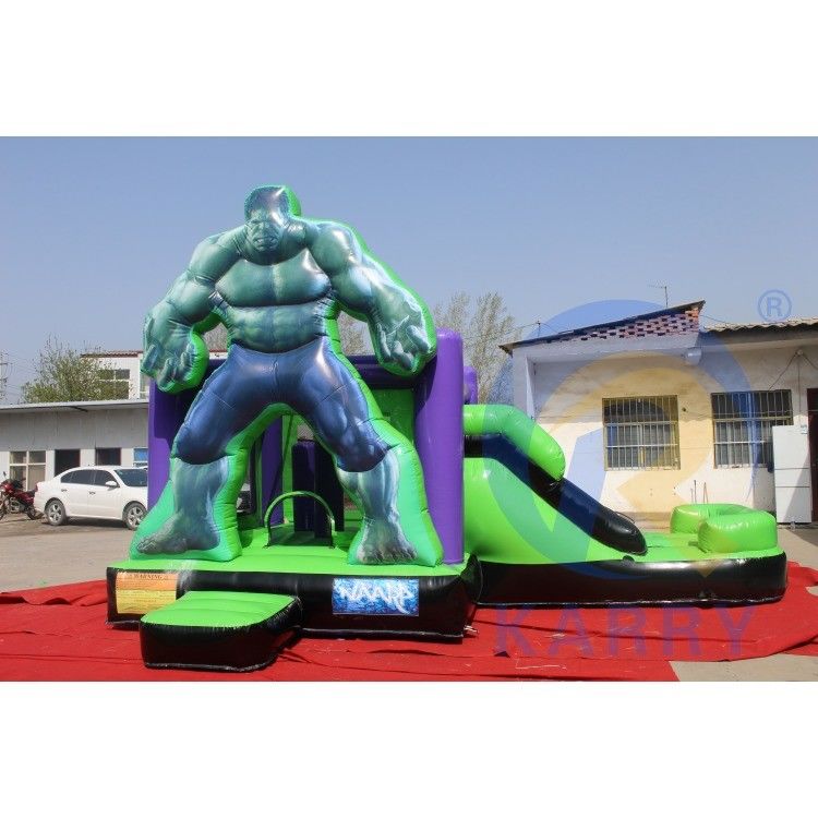 Equipo de alquiler de fiestas Excavadora inflada de PVC duradera con diapositiva y color personalizado