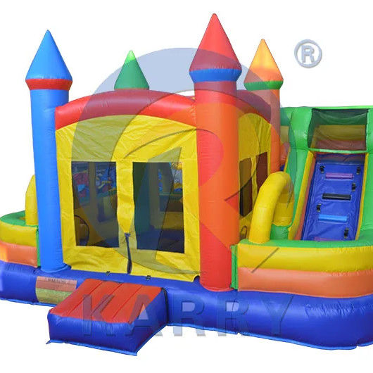Consigue a tus hijos el deslizamiento del castillo activo el castillo inflable el castillo rebotante la casa del portero con deslizamiento lateral