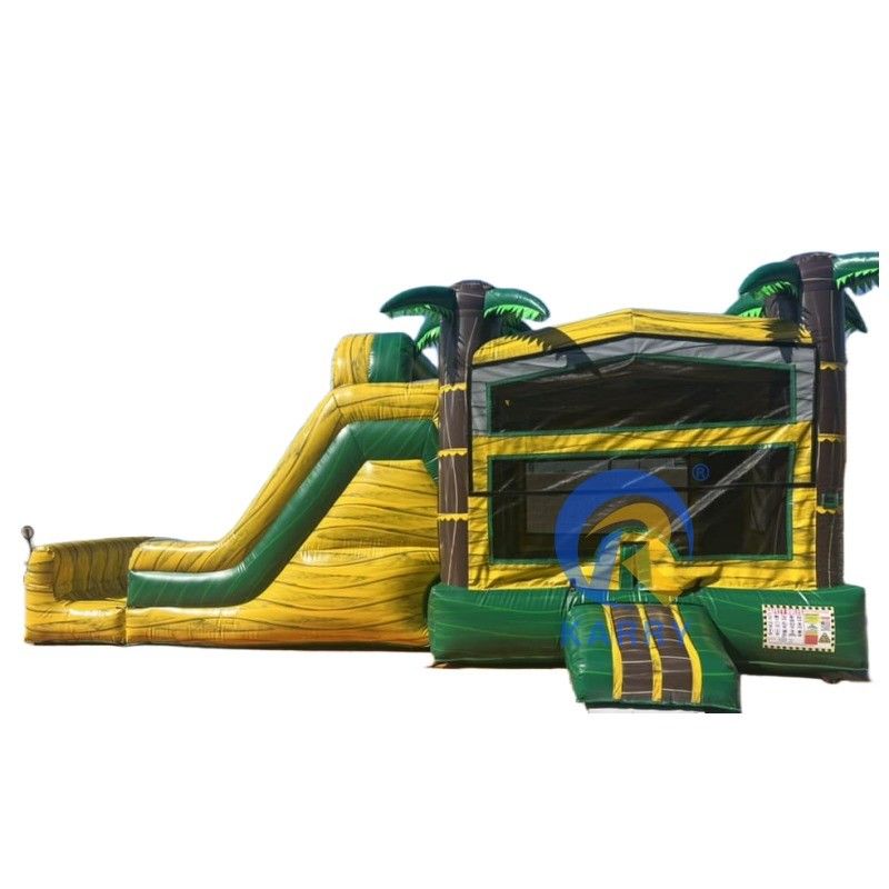 Gran palma personalizable con piscina de aire y soplador incluido