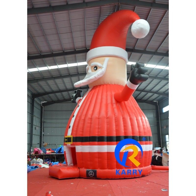 Gran casa de salpicadores inflables para Papá Noel perfecta para niños patio de juego al aire libre